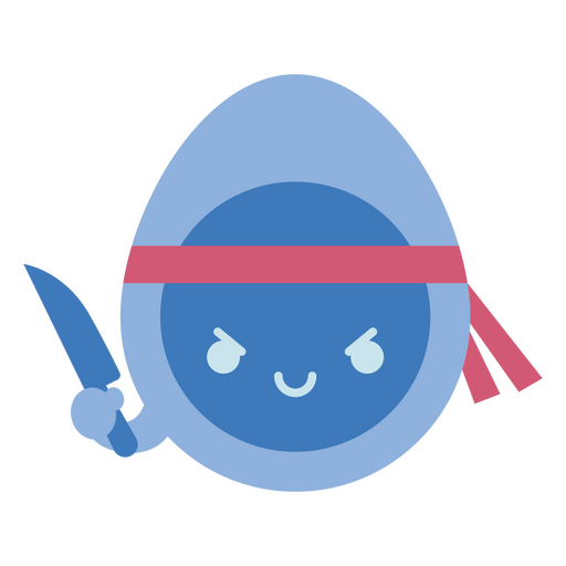 Lympho Warrior Character with a Knife  PNG Design