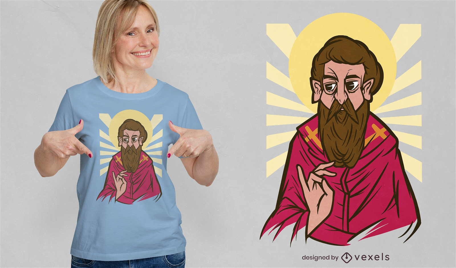 Design de t-shirt da religião de São Basílio