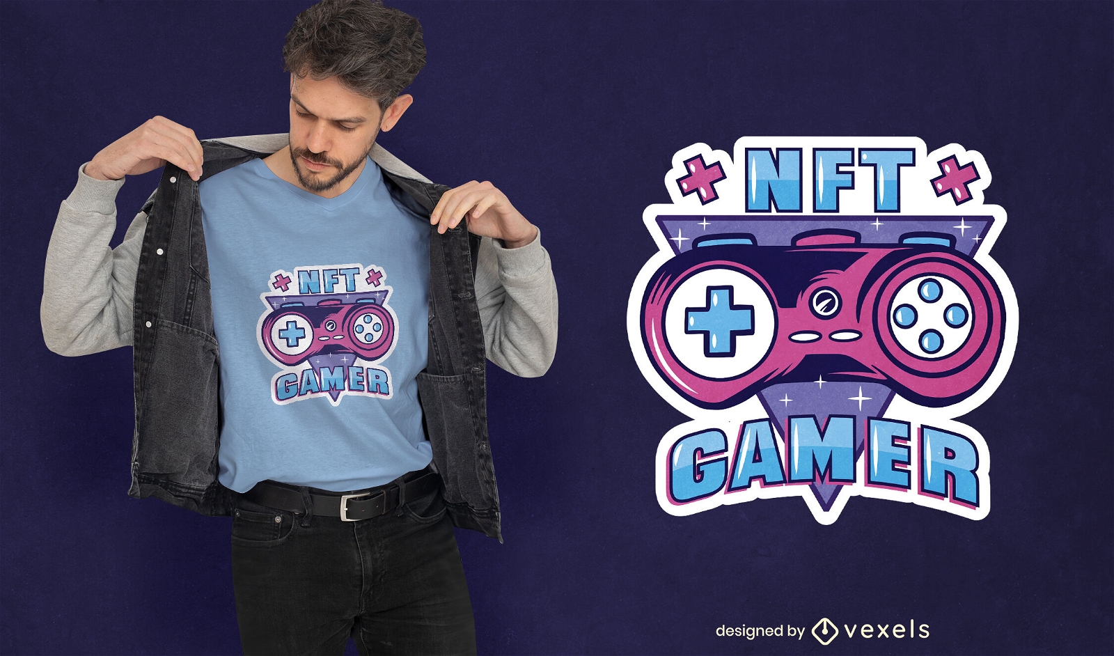 Design de camiseta NFT Gamer