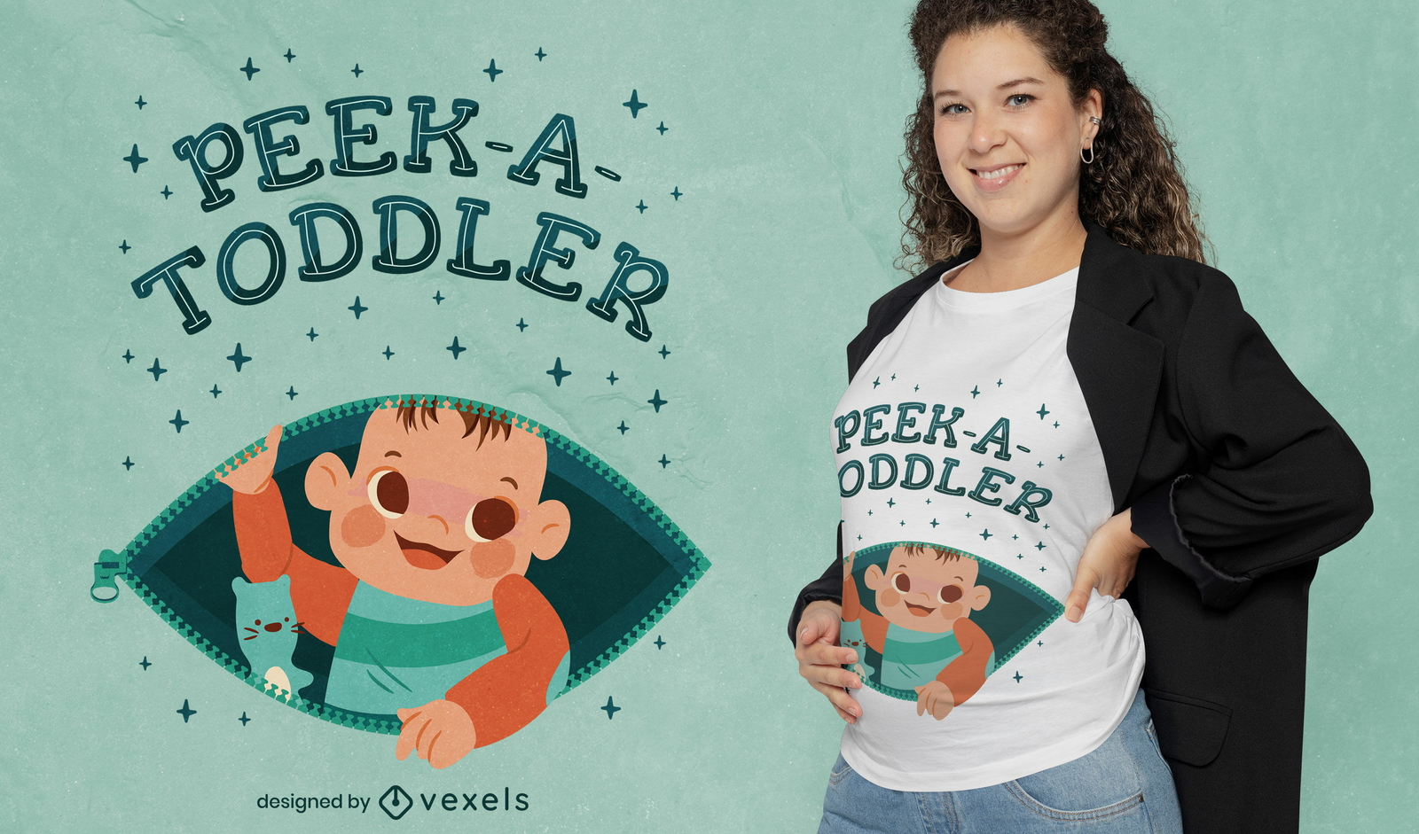 Diseño de camiseta de mamá embarazada para niños pequeños.