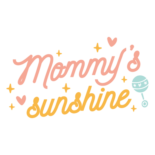 Mamas Sonnenschein Schriftzug Zitat PNG-Design