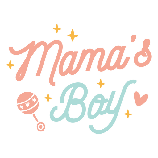 Cita de letras del niño de mamá Diseño PNG