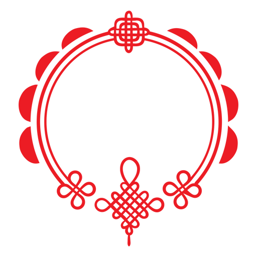 Chinese Knots Frame PNG Design