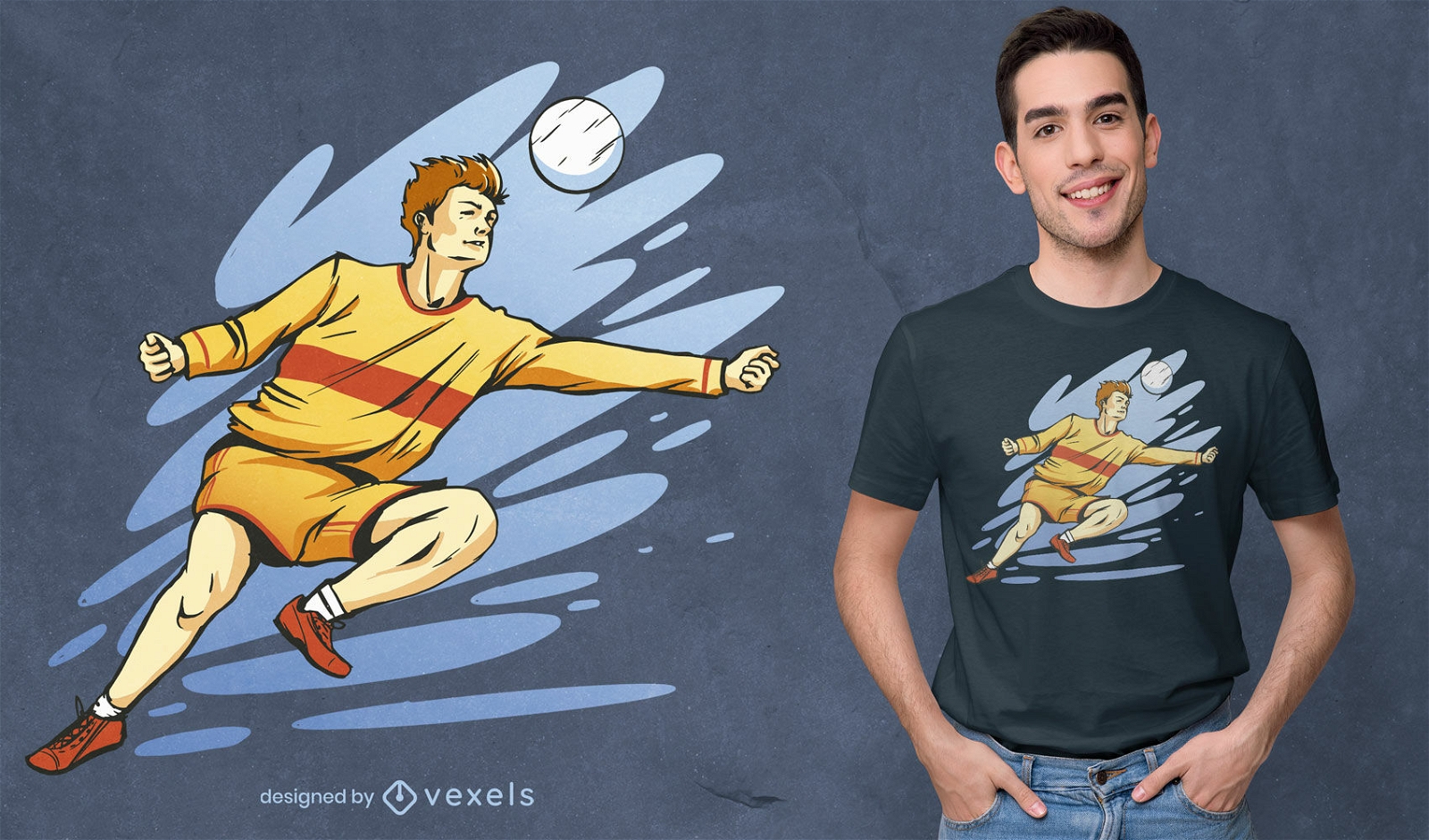 Design de camiseta para jogador de Fistball