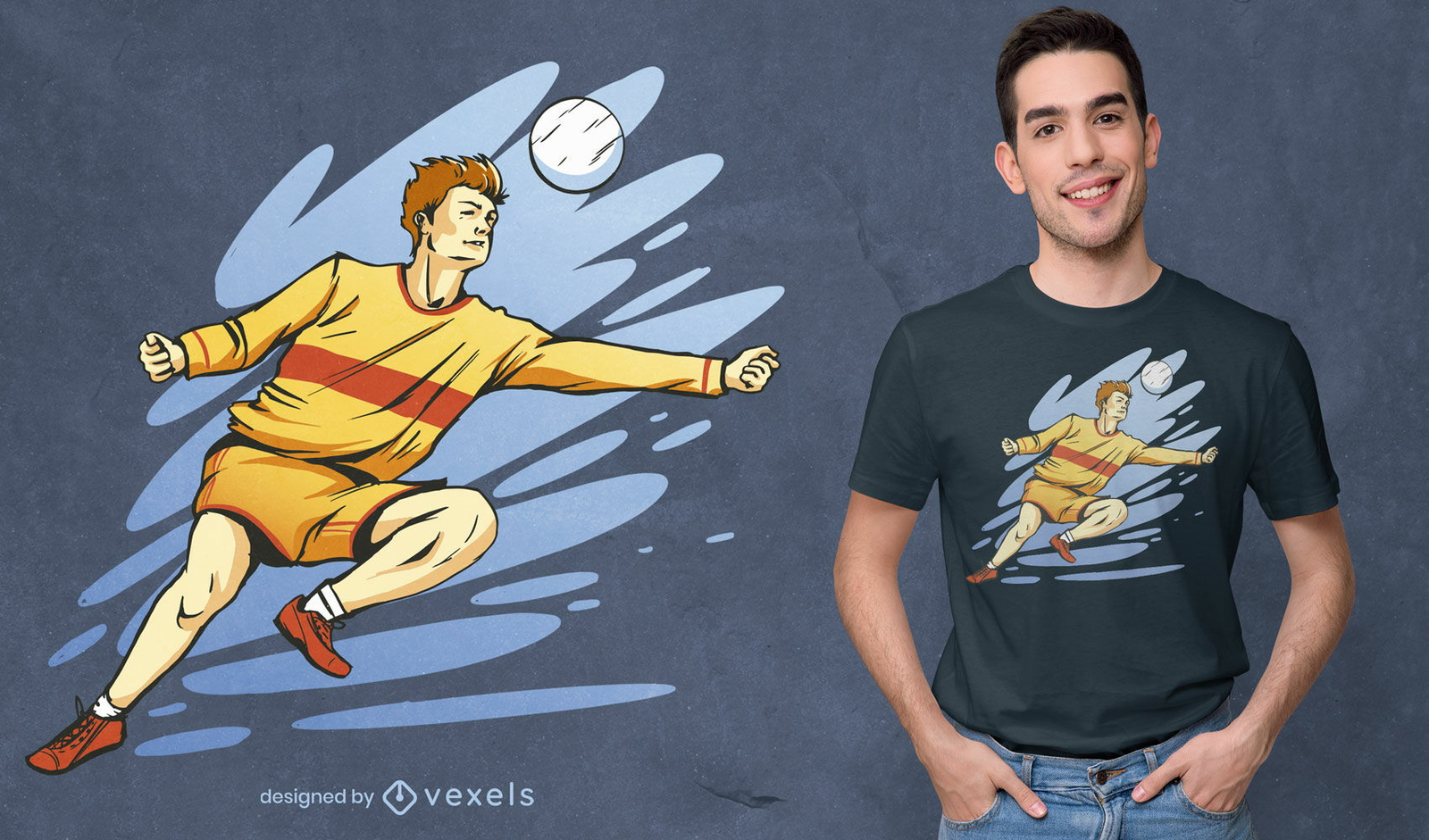 Diseño de camiseta de jugador de fistball