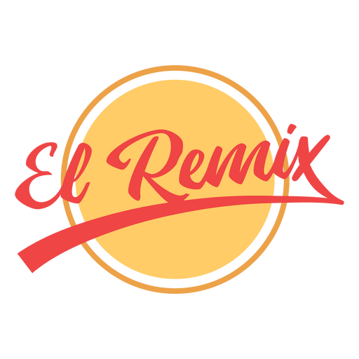 Remix cita española plana Diseño PNG