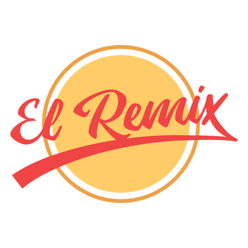 Remix flaches spanisches Zitat PNG-Design