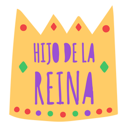 Cita en español de mamá e hijo. Diseño PNG
