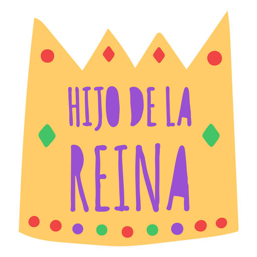 Cita en español de mamá e hijo. Diseño PNG