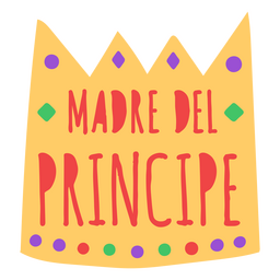 Citação espanhola da coroa da mãe Desenho PNG