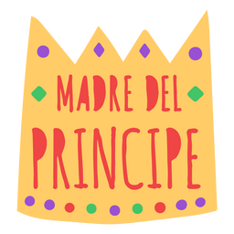 Mom crown spanish quote PNG Design