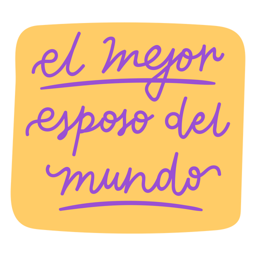 Best husband lettering spanish quote
