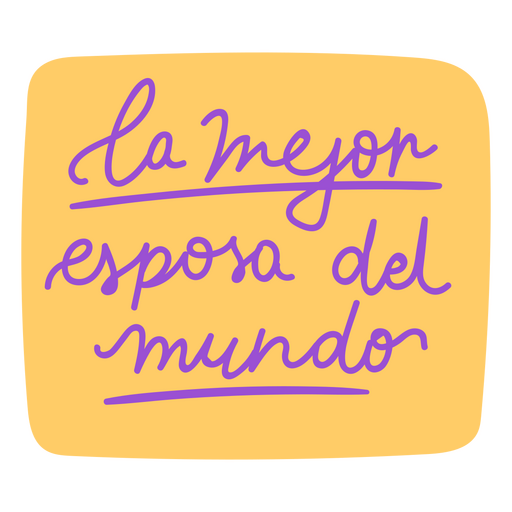 Best wife lettering spanish quote