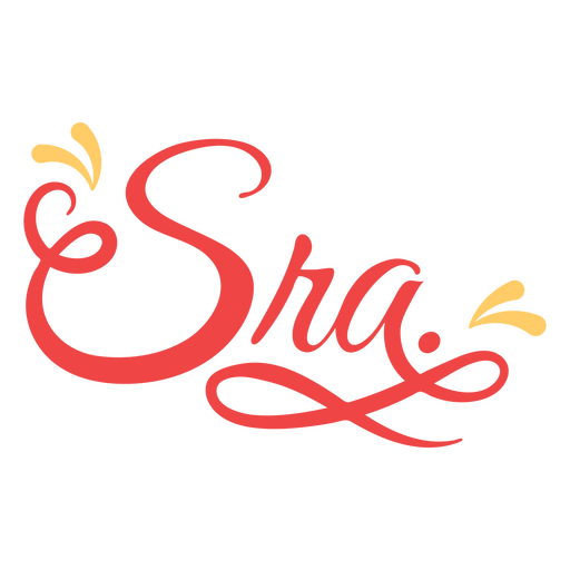 Sra lettering citação em espanhol Desenho PNG