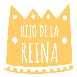 O filho da rainha cortou citação em espanhol Desenho PNG