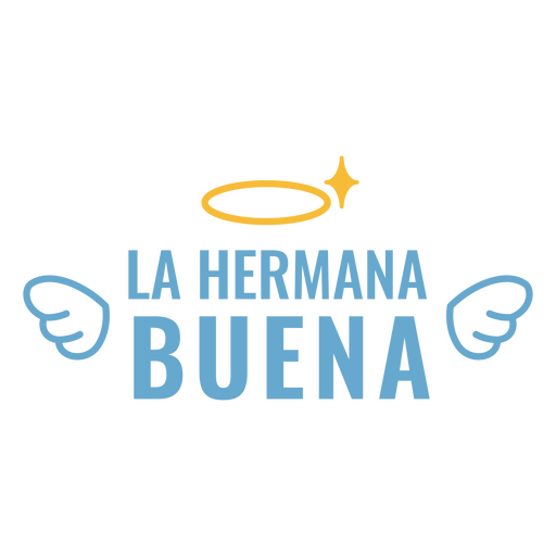 La cita española de la buena hermana Diseño PNG