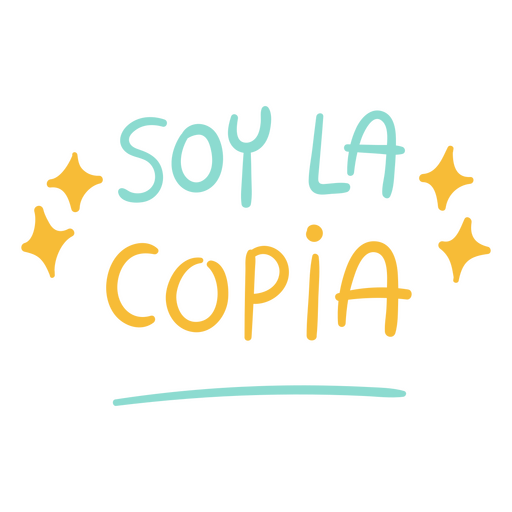 Doodle de citação em espanhol Copia Desenho PNG