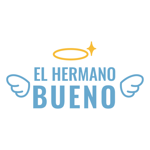 Buen hermano cita en español Diseño PNG