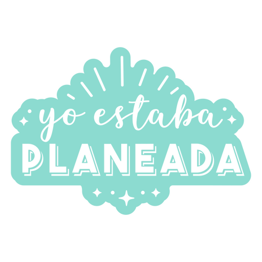 Spanish business planned quote cut out PNG Design