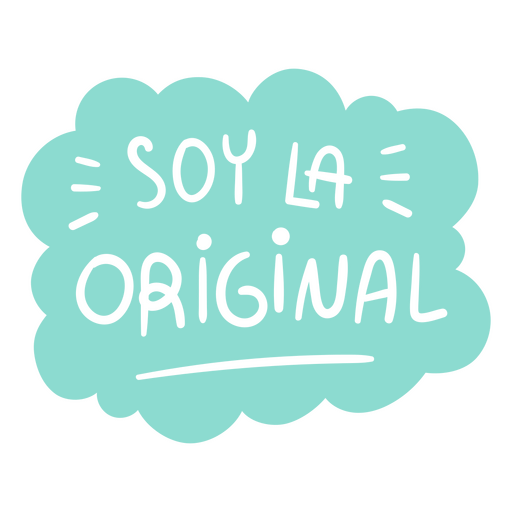 Citação original em azul espanhol Desenho PNG