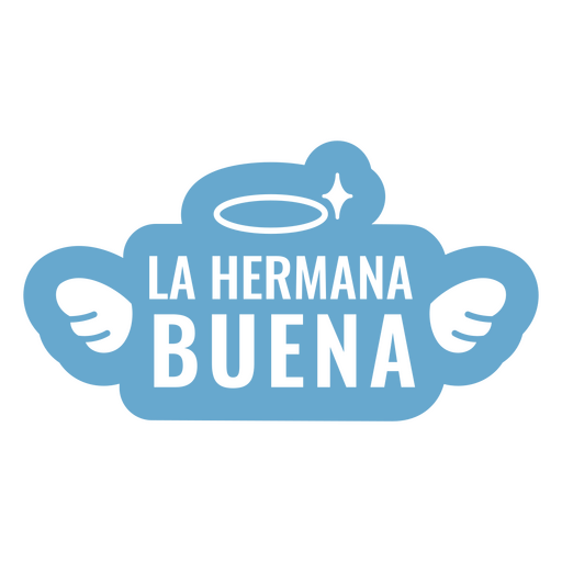 La cita española de la buena hermana. Diseño PNG