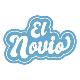 Cita en español el novio Diseño PNG
