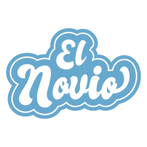 Cita en español el novio Diseño PNG