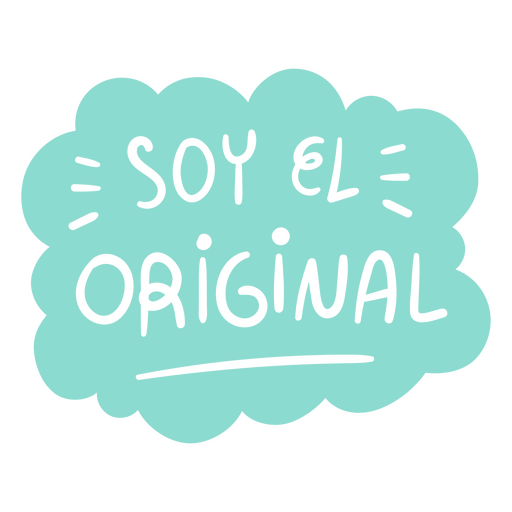 Cita original de soja en español Diseño PNG