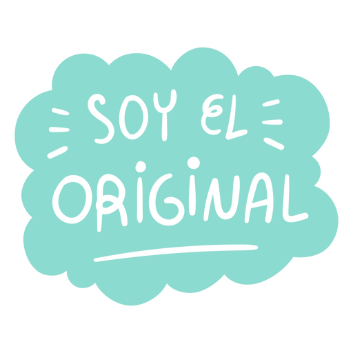 Spanisches Soja-Originalzitat PNG-Design