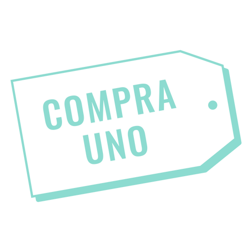 Comprar una etiqueta en espa?ol Diseño PNG