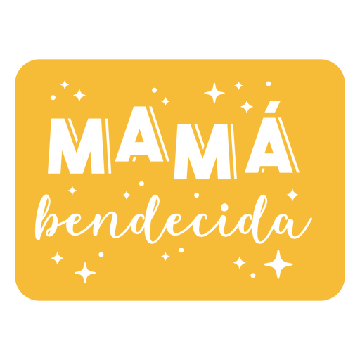 ? Cita amarilla de mamá española Diseño PNG