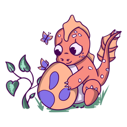 Baby dragon egg mythological fire creature PNG Design