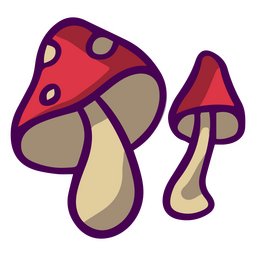 Pilzfarbe streichelt die Natur PNG-Design