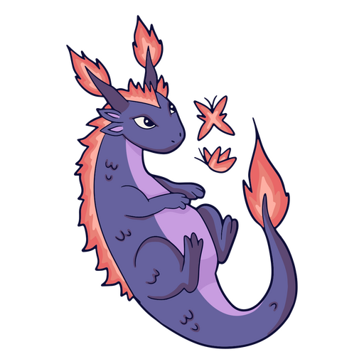 Dragon illustration fire