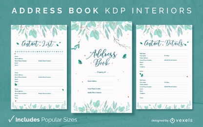 Address book KDP interior design