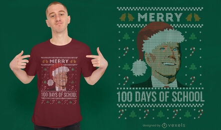 Design de camiseta feia de Natal Biden