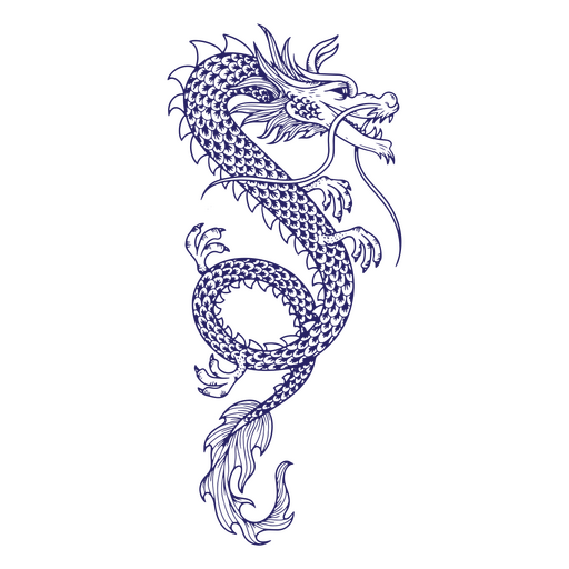 Asian dragon folklore creature PNG Design
