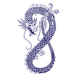 Criatura asiática da mitologia do dragão Desenho PNG