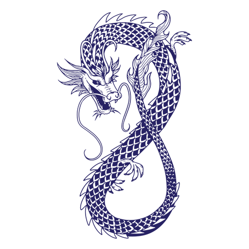Asian dragon mythology creature PNG Design