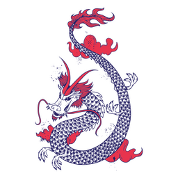 Criatura del dragón del folclore asiático