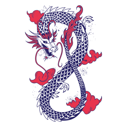 Criatura del folklore del dragón Diseño PNG