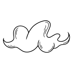 Abstraktes Wolkensymbol PNG-Design
