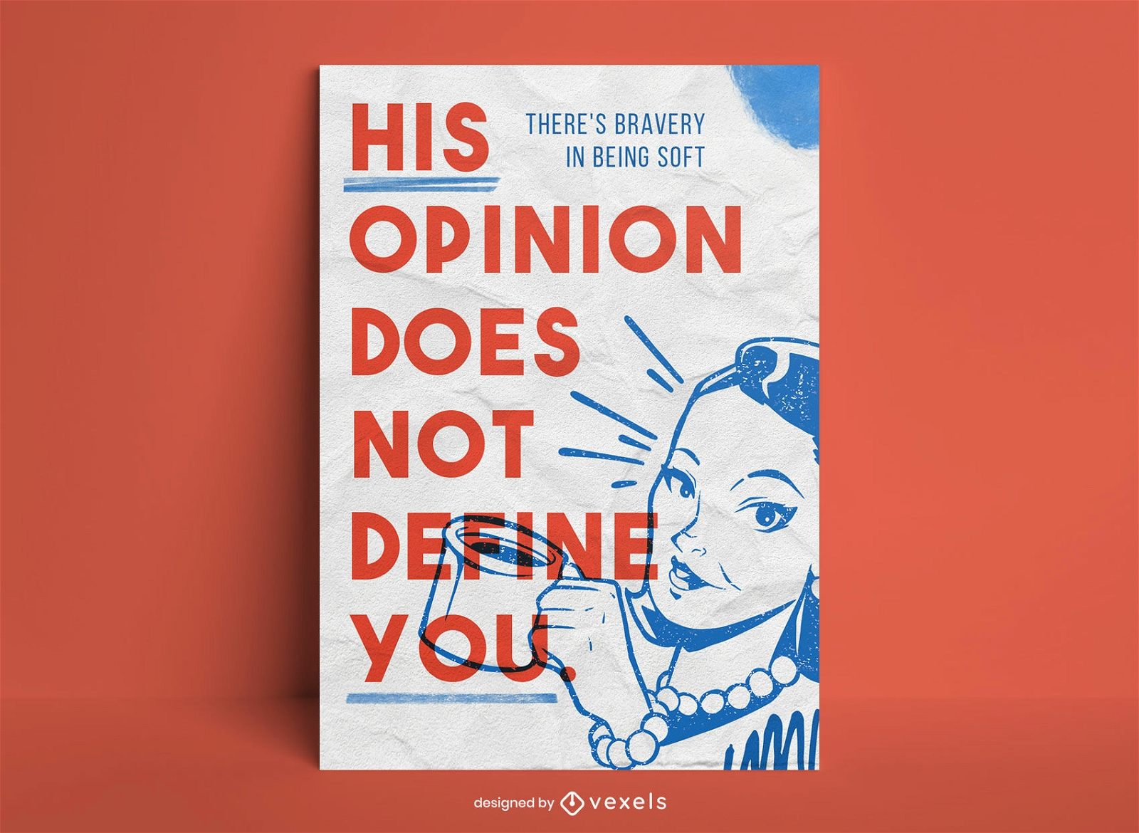 Feminist quote poster design