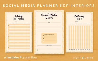 Social-Media-Planer KDP Innenarchitektur