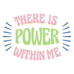 Power motivational quote lettering PNG Design Transparent PNG