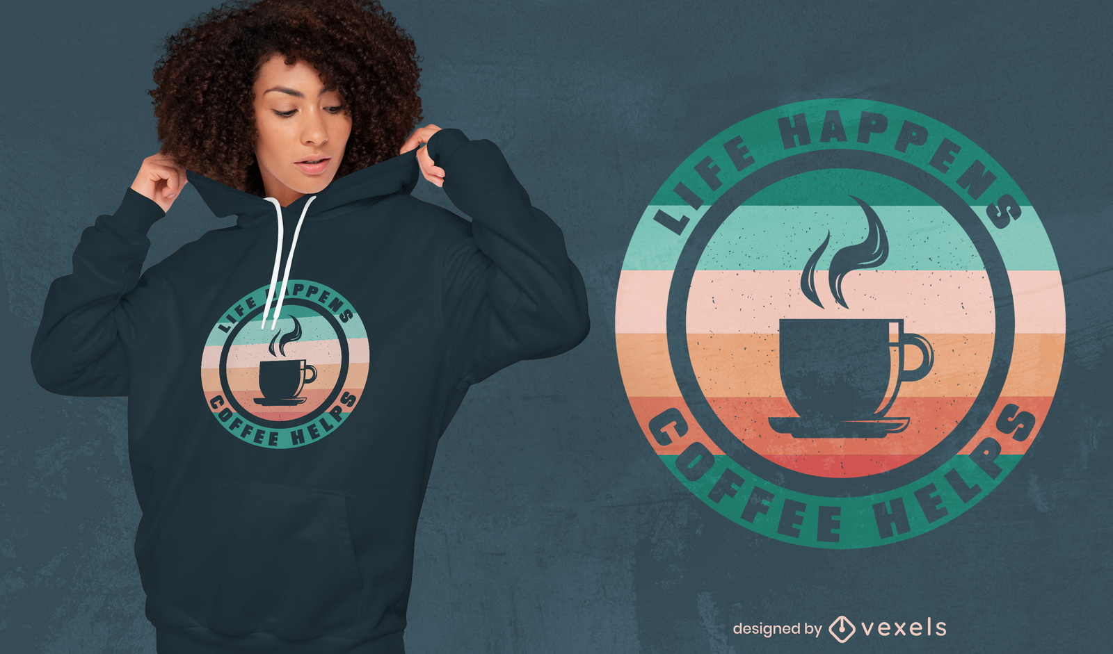 Diseño de camiseta de café espresso.