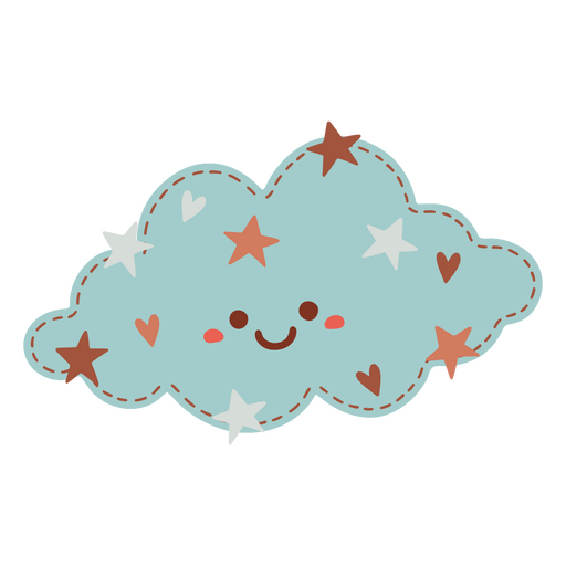 Designs PNG de nube para Camisetas e Merch