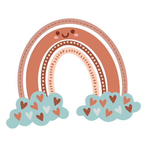 lindo arco-íris vermelho Desenho PNG