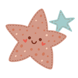 Two cute stars PNG Design Transparent PNG