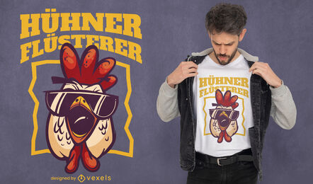 Hühnerflüsterer-T-Shirt-Design